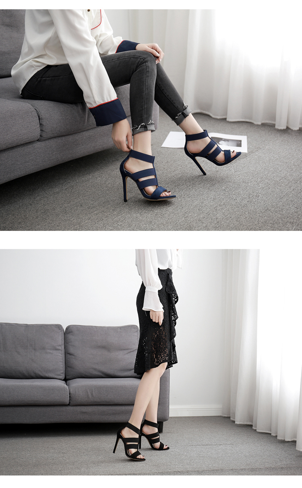 Women's Stiletto Sandals Sexy High Heels