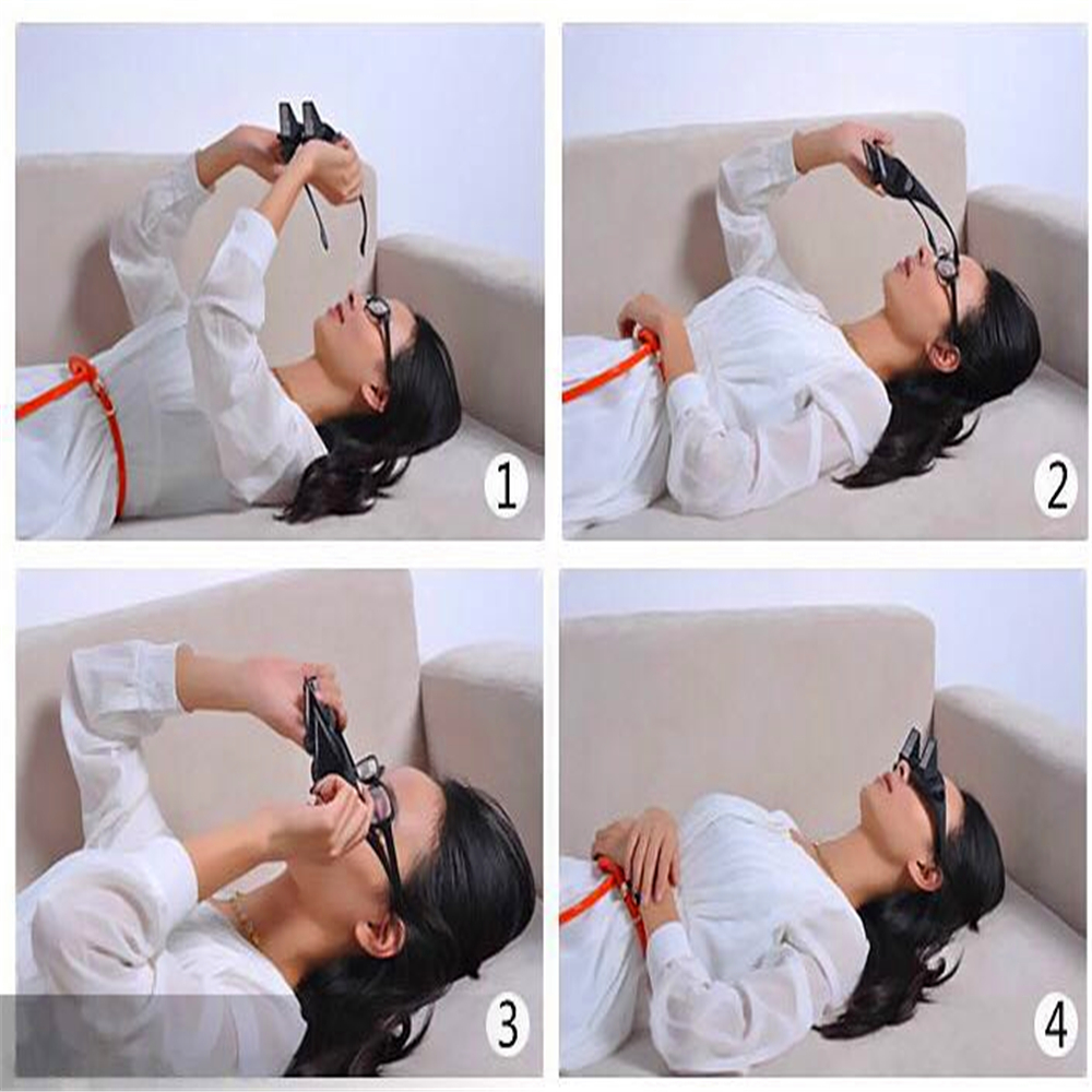 HD Bed Prism Spectacles Horizontal Lazy Periscope View Glasses Reading Watch TV