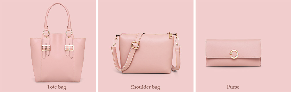 Women Handbag Shoulder Bag Purse Set