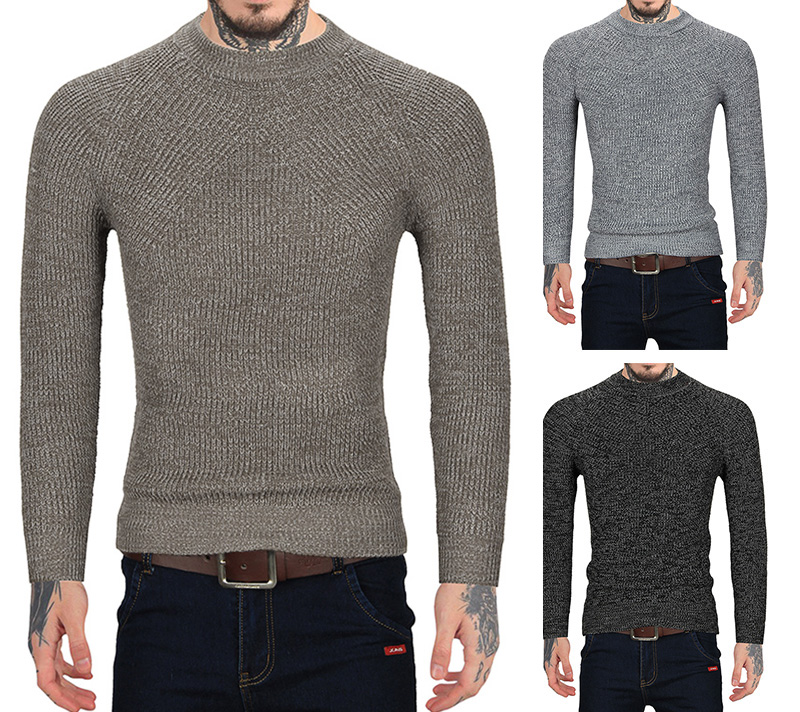 Casual Raglan Sleeves Pullover Sweater - Gray - 4N40671316 Size M