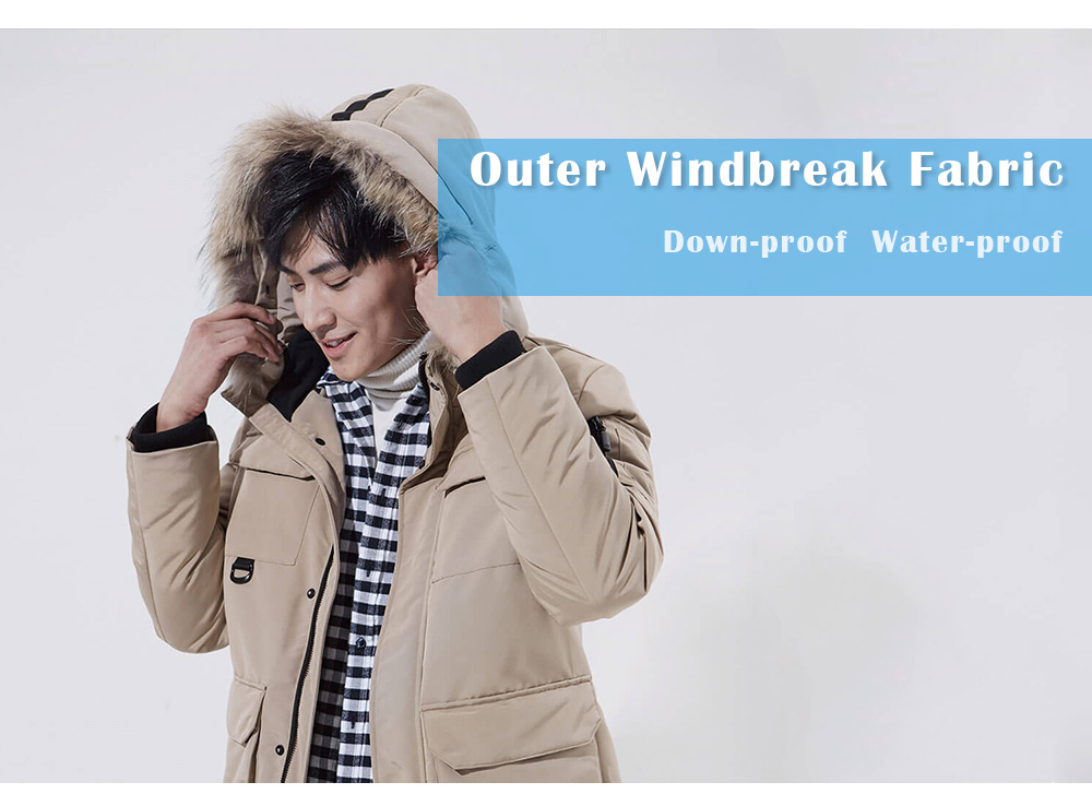 90FUN Outdoor Leisure Long Goose Down Parka from Xiaomi Youpin