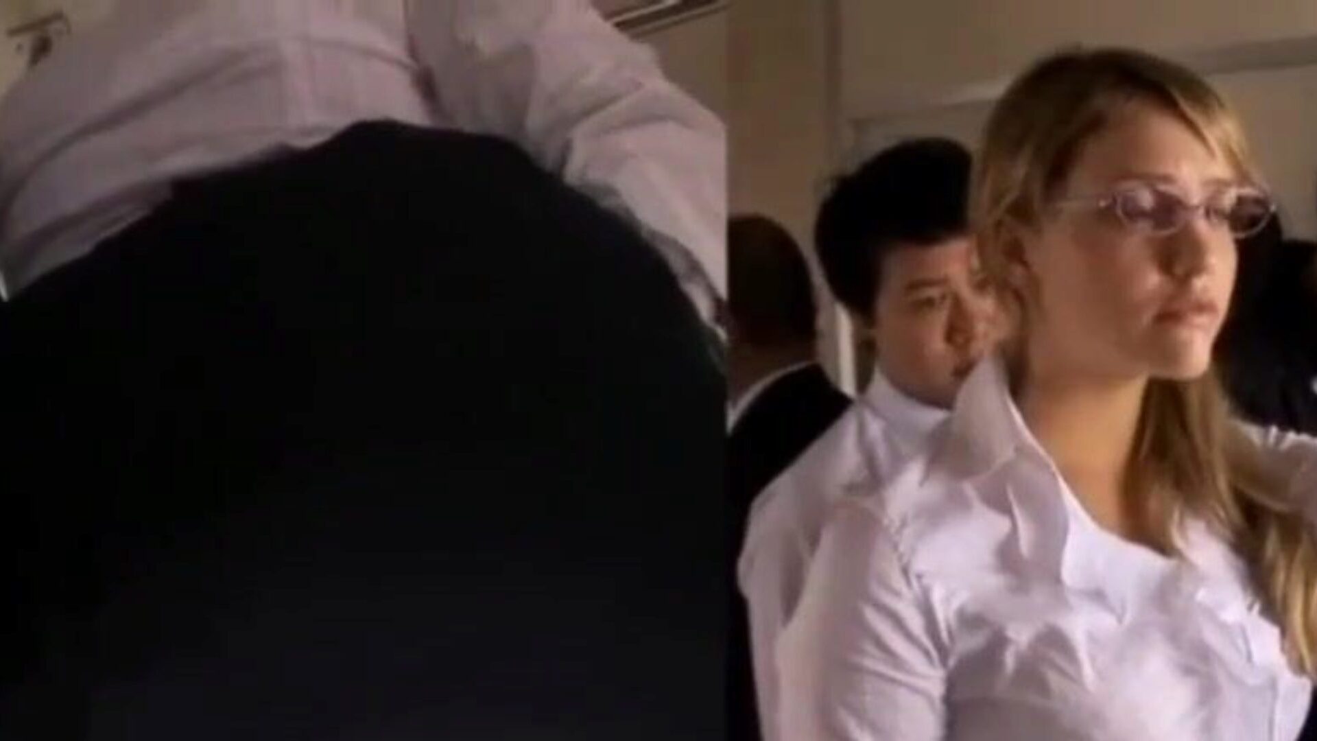 Mother I'd Like To Fuck Wife gets groped and screwed on the way to work on Teach